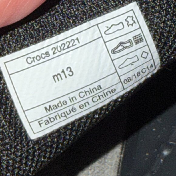 Crocs Men Santa Cruz 2 Luxe Leather Moccasin Loafers Sz 13 Comfort Slip On Shoes - Picture 10 of 11